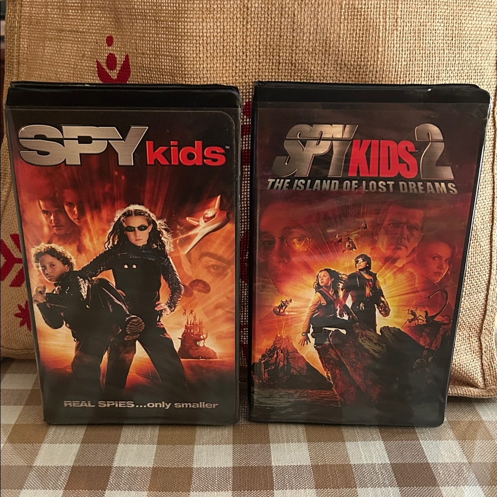 Spy Kids VHS Movie Set for Children